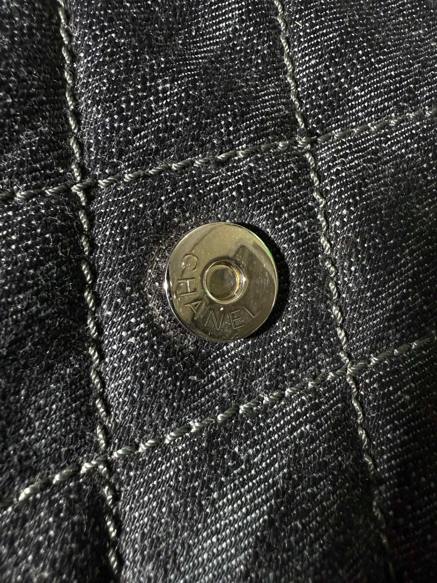 2010 Chanel Denim Quilted Stretch Spirit Messenger