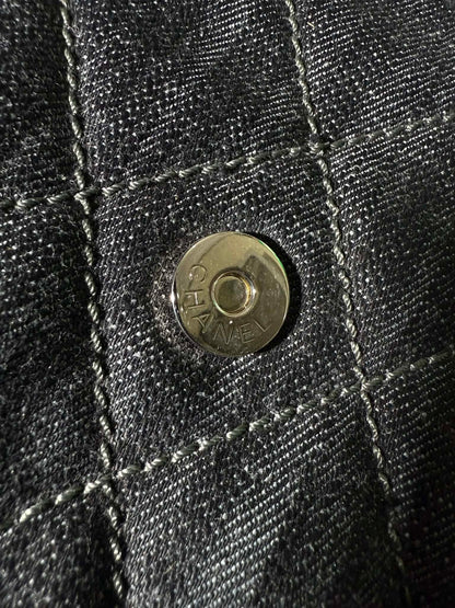 2010 Chanel Denim Quilted Stretch Spirit Messenger