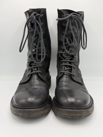 Ann Demeulemeester Bozo Nero Combat Boots