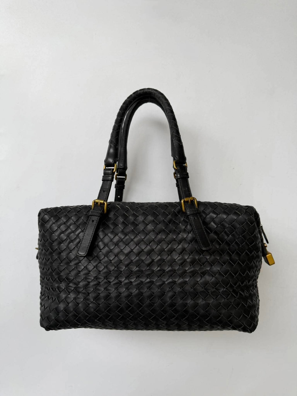 Bottega Veneta Intrecciato Woven Montaigne Satchel Bag
