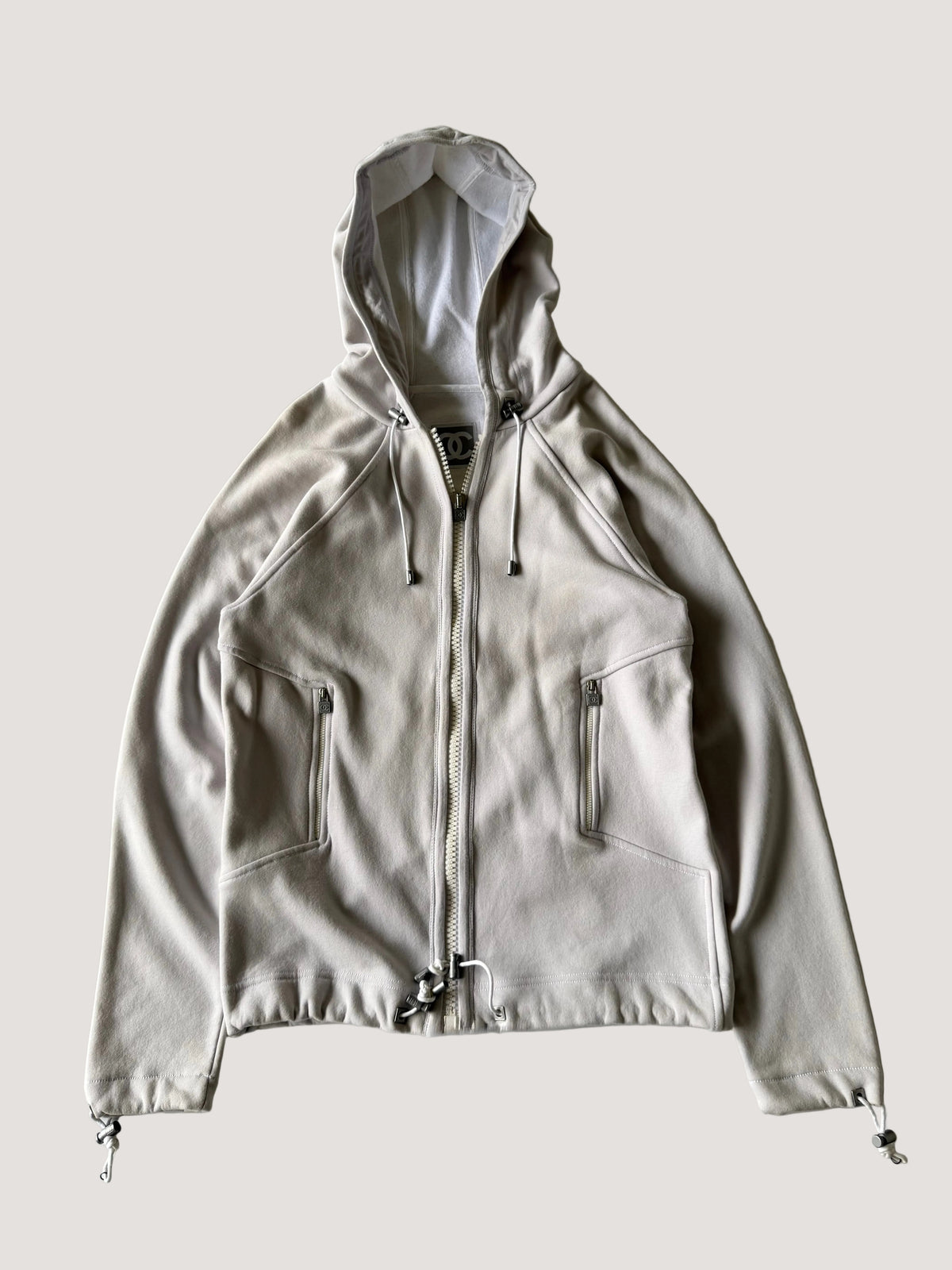 Vintage Chanel Sport Line Zip-up Hoodie with Coco Mark
