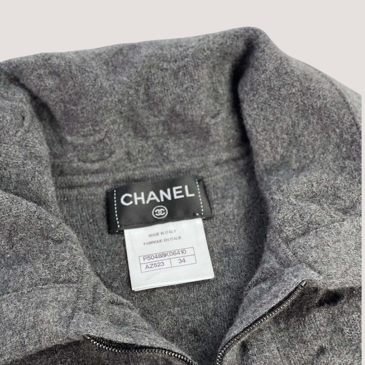 Chanel Distressed Cut-out Tweed pattern Jacket FW14-15