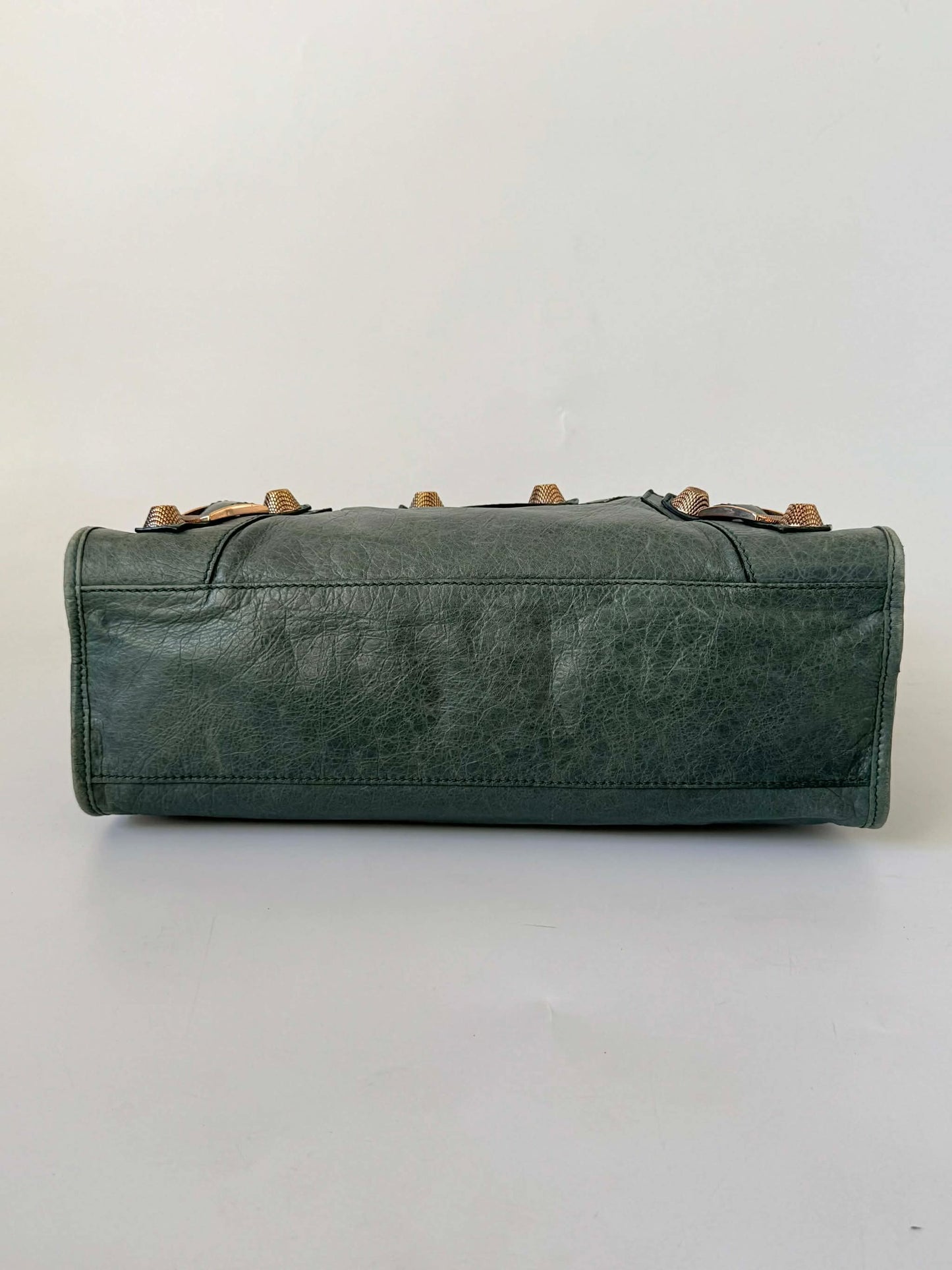 2000's Balenciaga Dark Green Giant 21 City Bag