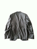 Louis Vuitton Pont Neuf Jacquard Script Gray Suit