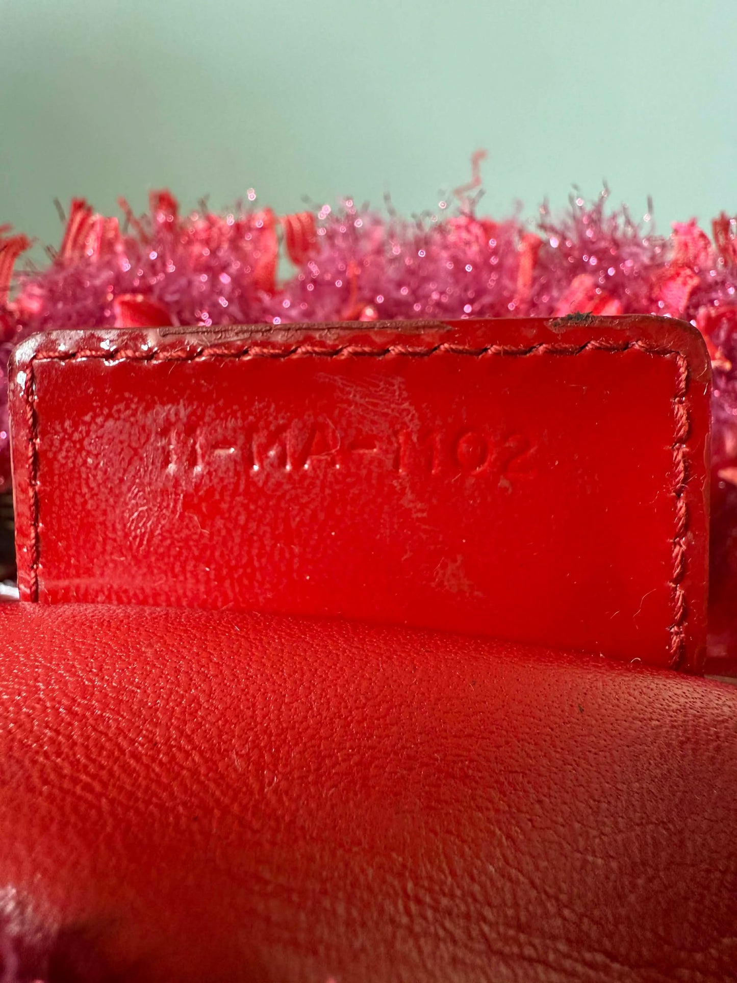 Christian Dior 2012 Tweed Fringe Rhinestone Lady Dior Bag