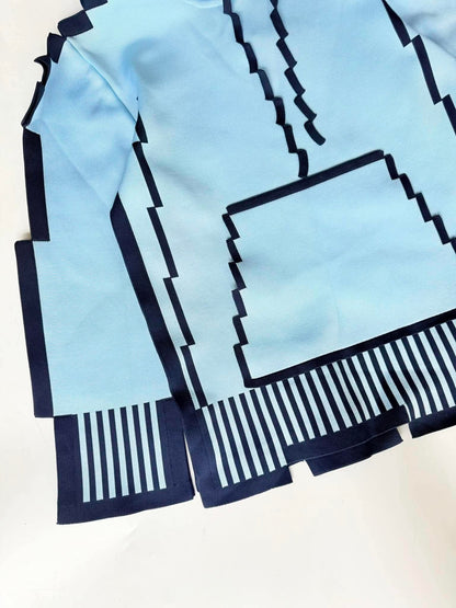 Loewe S/S23 Pixellated Light Blue Hoodie