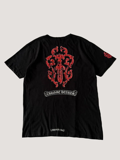 Chrome Hearts Red Vine Dagger Pocket Tee