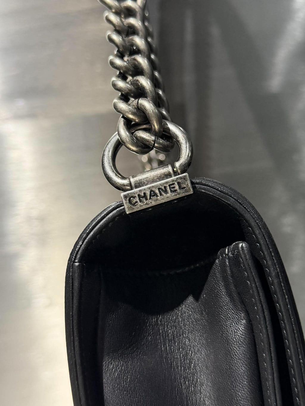 Chanel by Karl Lagerfeld Black Boy Bag