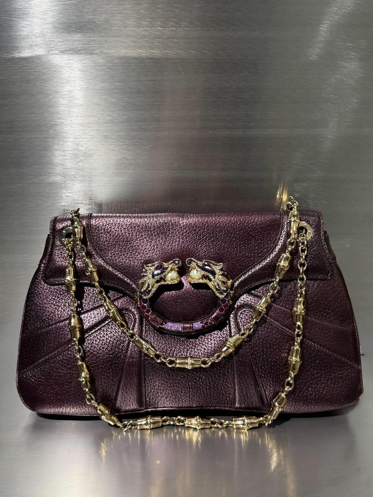 Gucci by Tom Ford F/W 2004 Jeweled Dragon Shoulder Bag
