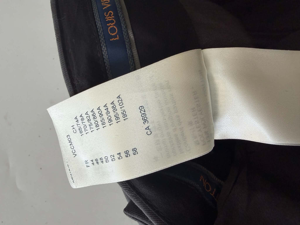 Louis Vuitton Pont Neuf Jacquard Script Gray Suit