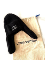 Louis Vuitton Black Script Mohair Bennie