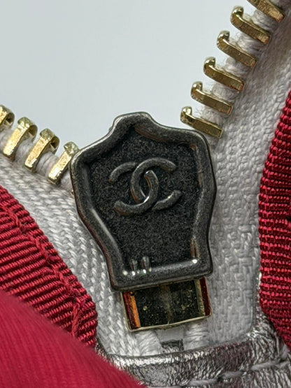 Chanel Gabrielle Metallic Silver Hobo Bag