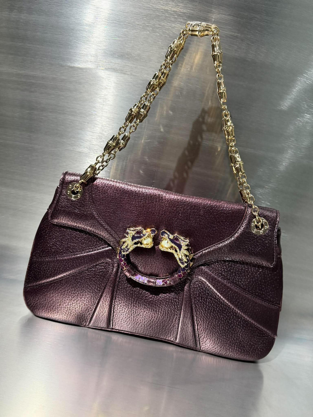 Gucci by Tom Ford F/W 2004 Jeweled Dragon Shoulder Bag