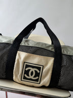 Vintage Chanel Sport Line Mesh Duffle Bag