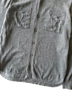Louis Vuitton Gray Oversized Cotton Knit Shirt