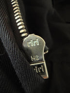 Vintage Hermes Black Zip Bomber Jacket