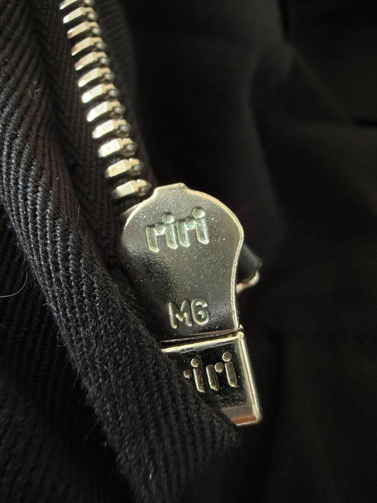 Vintage Hermes Black Zip Bomber Jacket