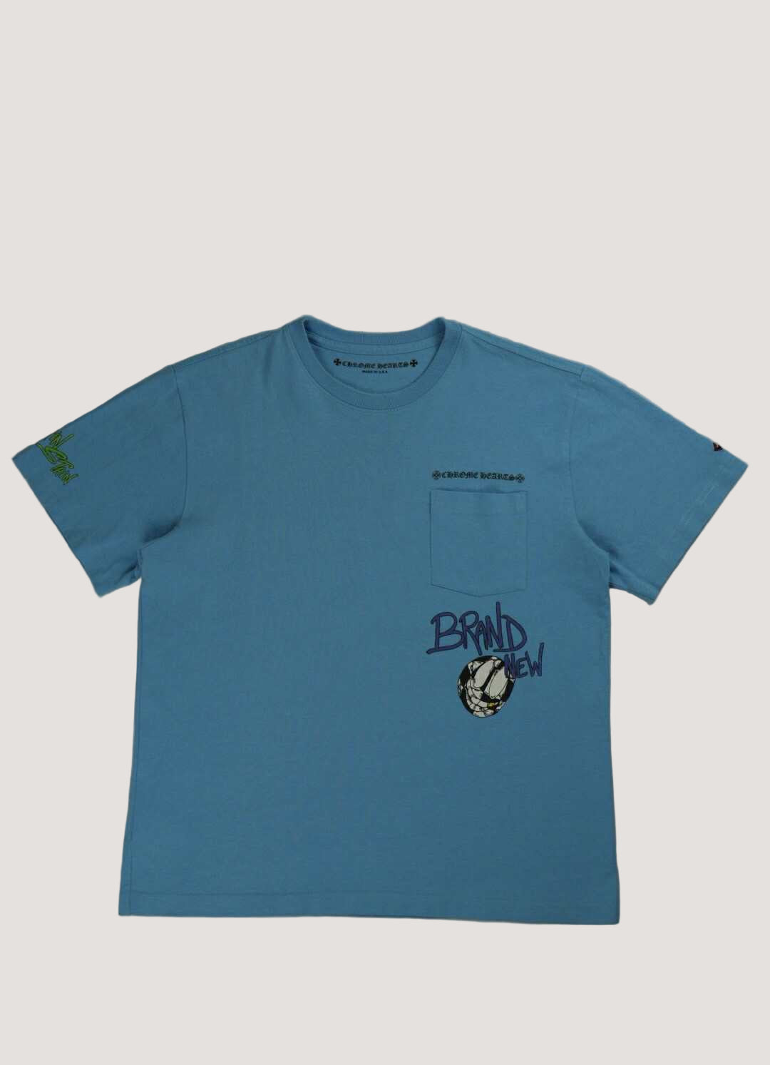 Chrome Hearts Matty Boy Brain New Tee Baby Blue