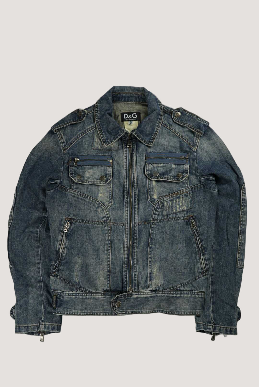 Dolce & Gabbana Multi Pocket Denim Jacket