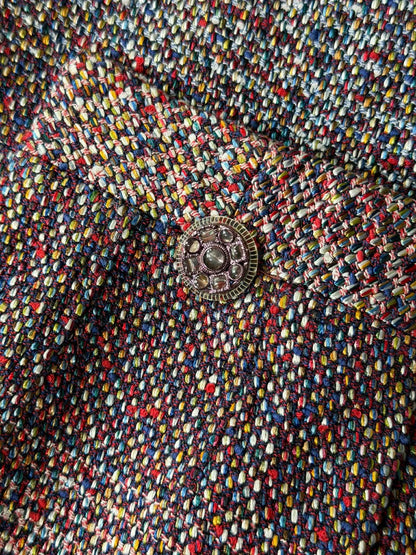 Chanel Multi Color Tweed Jacket