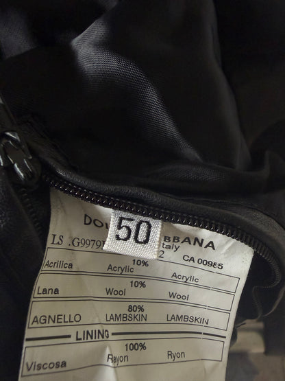 A/W2008 Dolce & Gabbana Patchwork Circle Leather Jacket