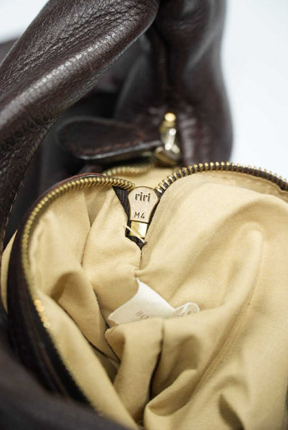 Bottega Veneta Brown Leather Hobo Bag Woven Design