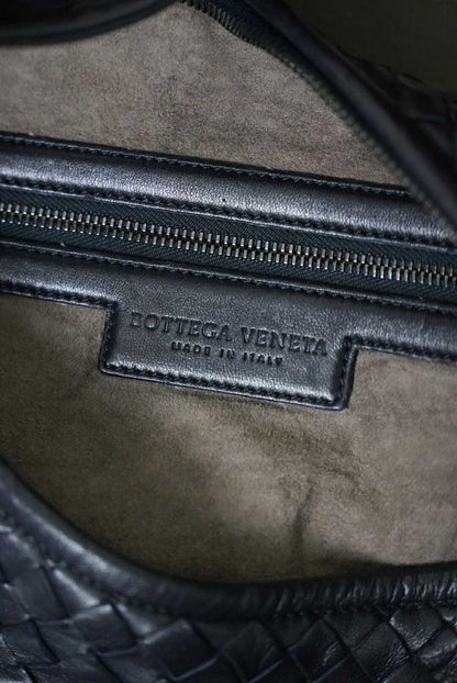Bottega Veneta Belly Hobo Bag Intrecciato Black Leather