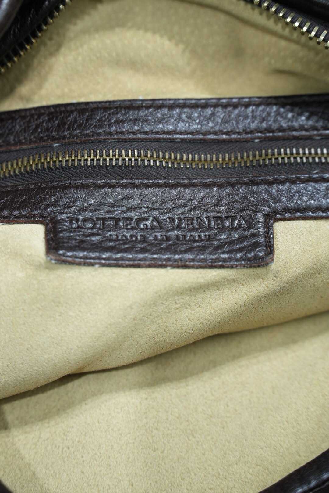 Bottega Veneta Brown Leather Hobo Bag Woven Design