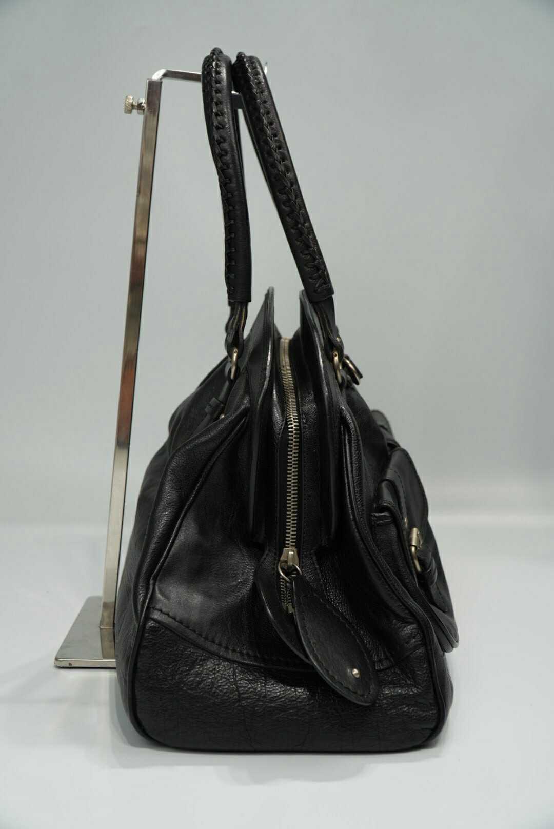 Christian Dior Black "My Dior" Frame Pocket Satchel Bag