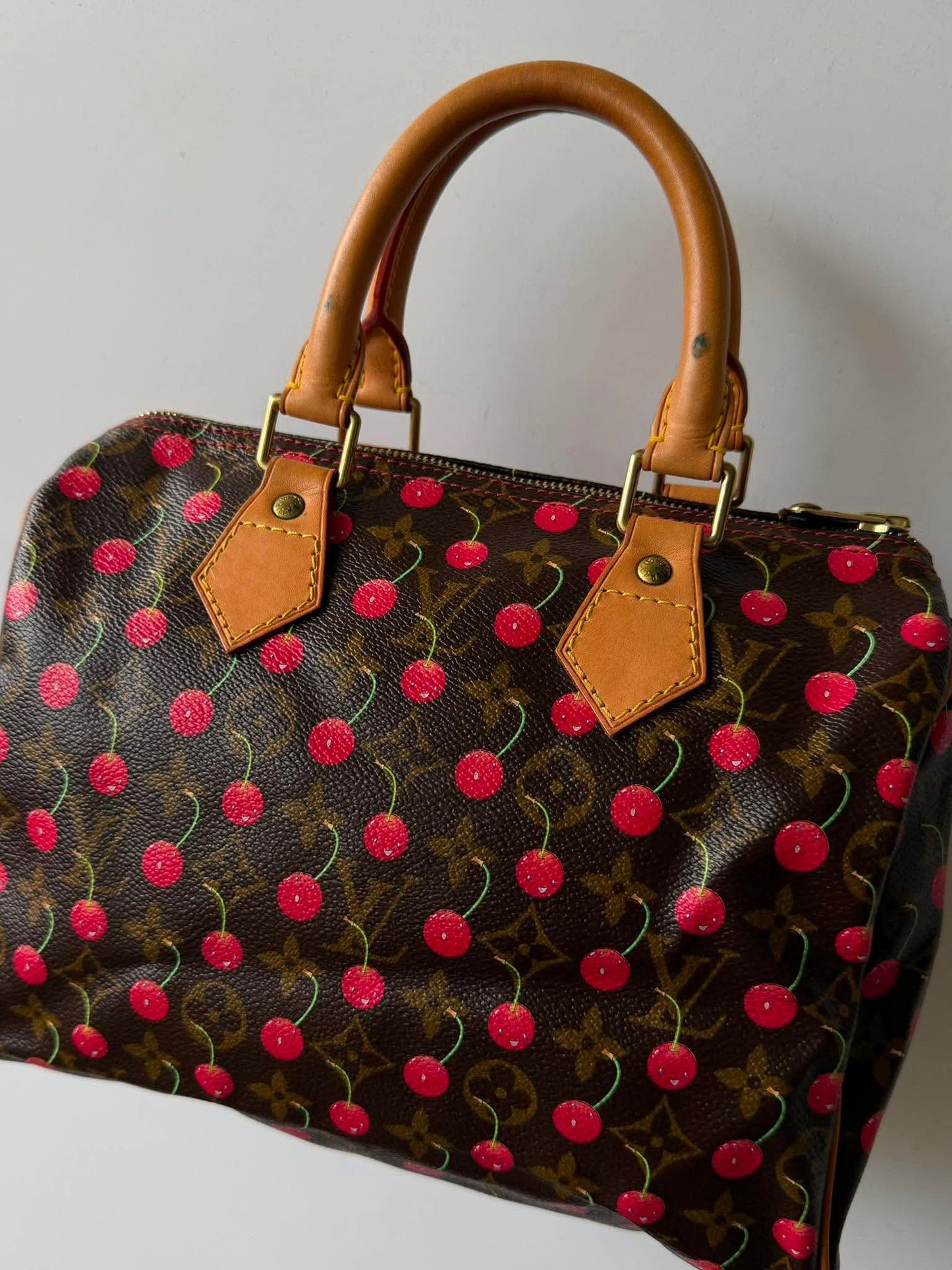 Louis Vuitton x Murakami Monogram Cerises Speedy 25 bag