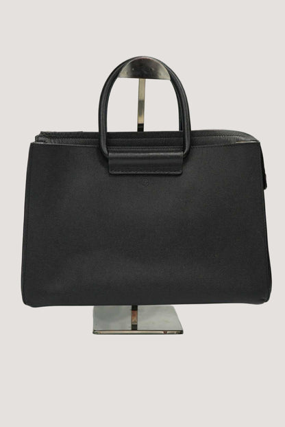 The Row Classic 5 Pebbled Leather Tote Bag in Black