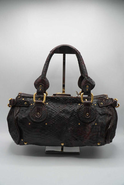 Chloe Phoebe Philo Paddington Python Satchel