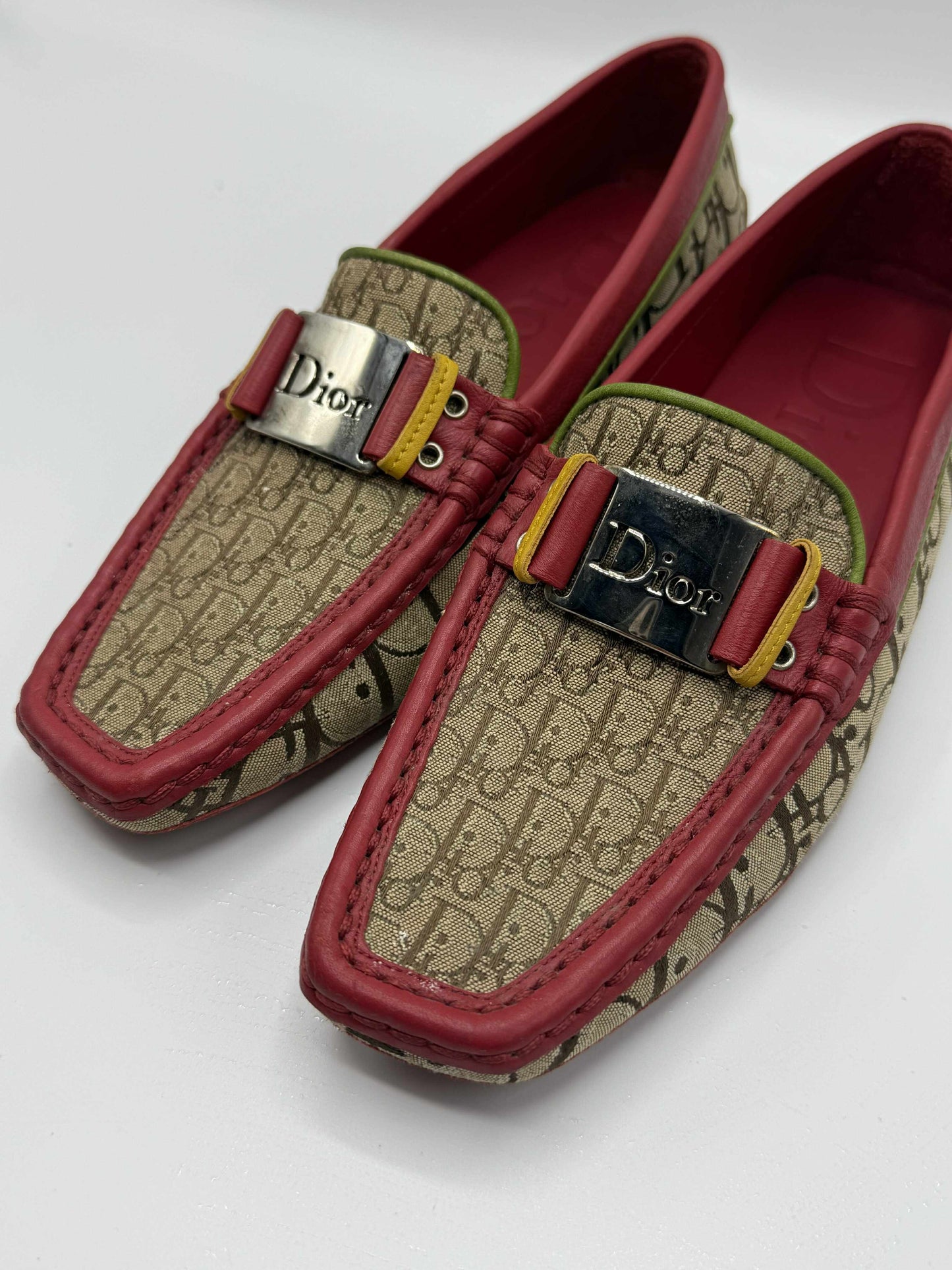 Christian Dior By John Galliano Rasta Driving Shoes Loafers