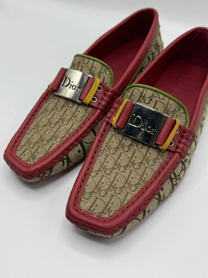 Christian Dior By John Galliano Rasta Driving Shoes Loafers