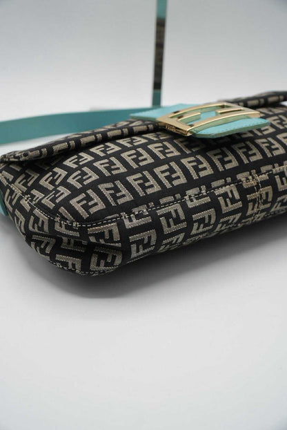 Fendi Zucchino Canvas Mamma Baguette Bag