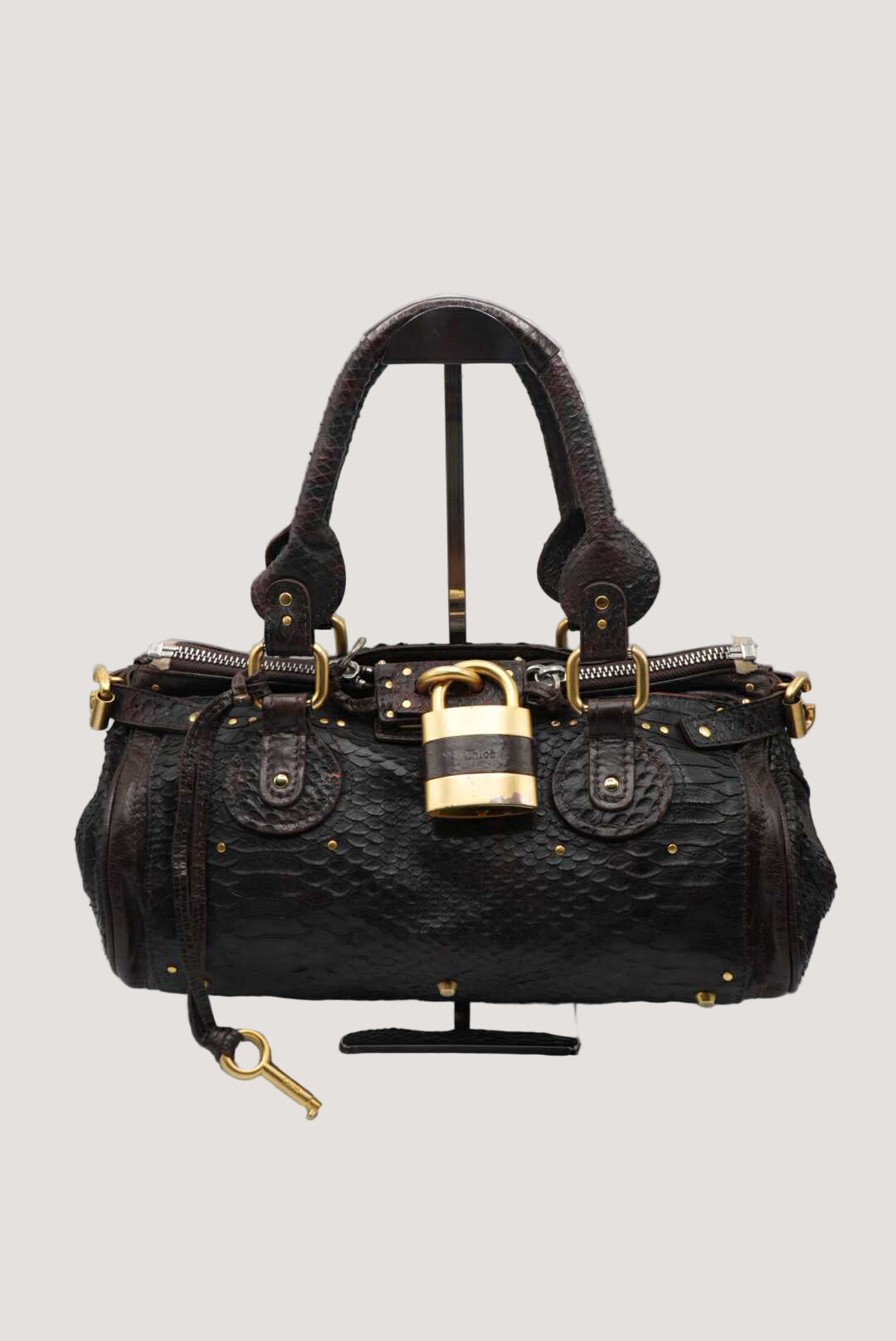 Chloe Phoebe Philo Paddington Python Satchel