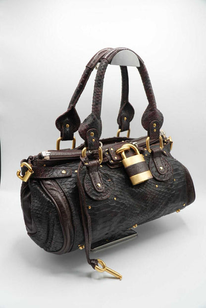 Chloe Phoebe Philo Paddington Python Satchel