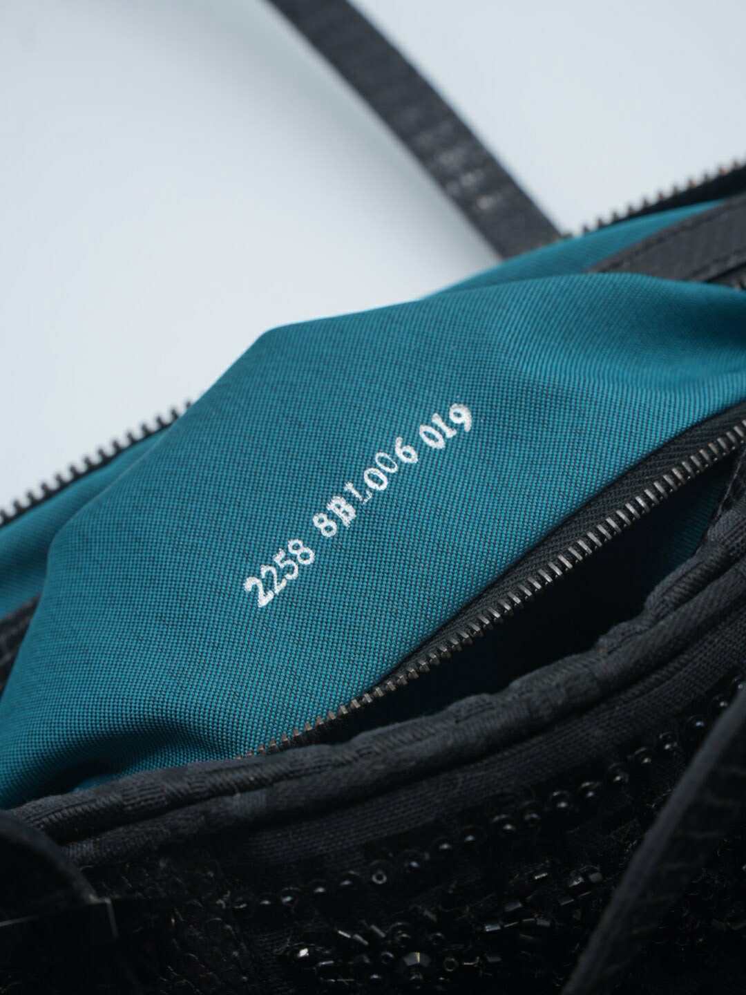 Fendi Black Mamma Baguette Sequined Shoulder Bag