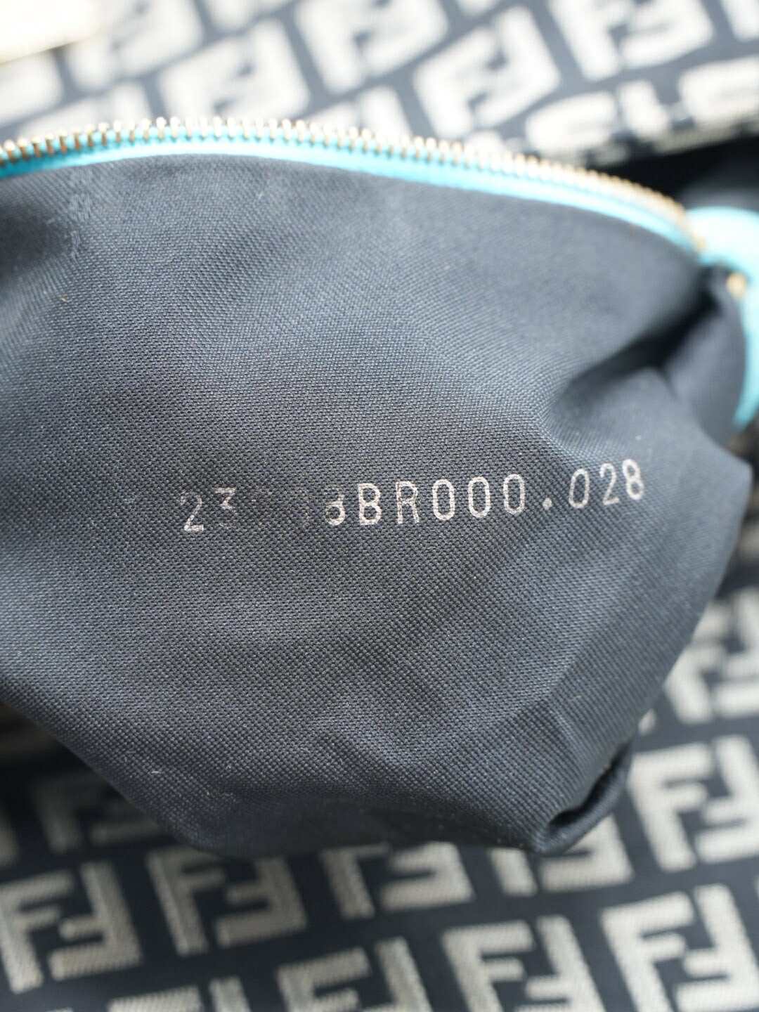 Fendi Zucchino Canvas Mamma Baguette Bag