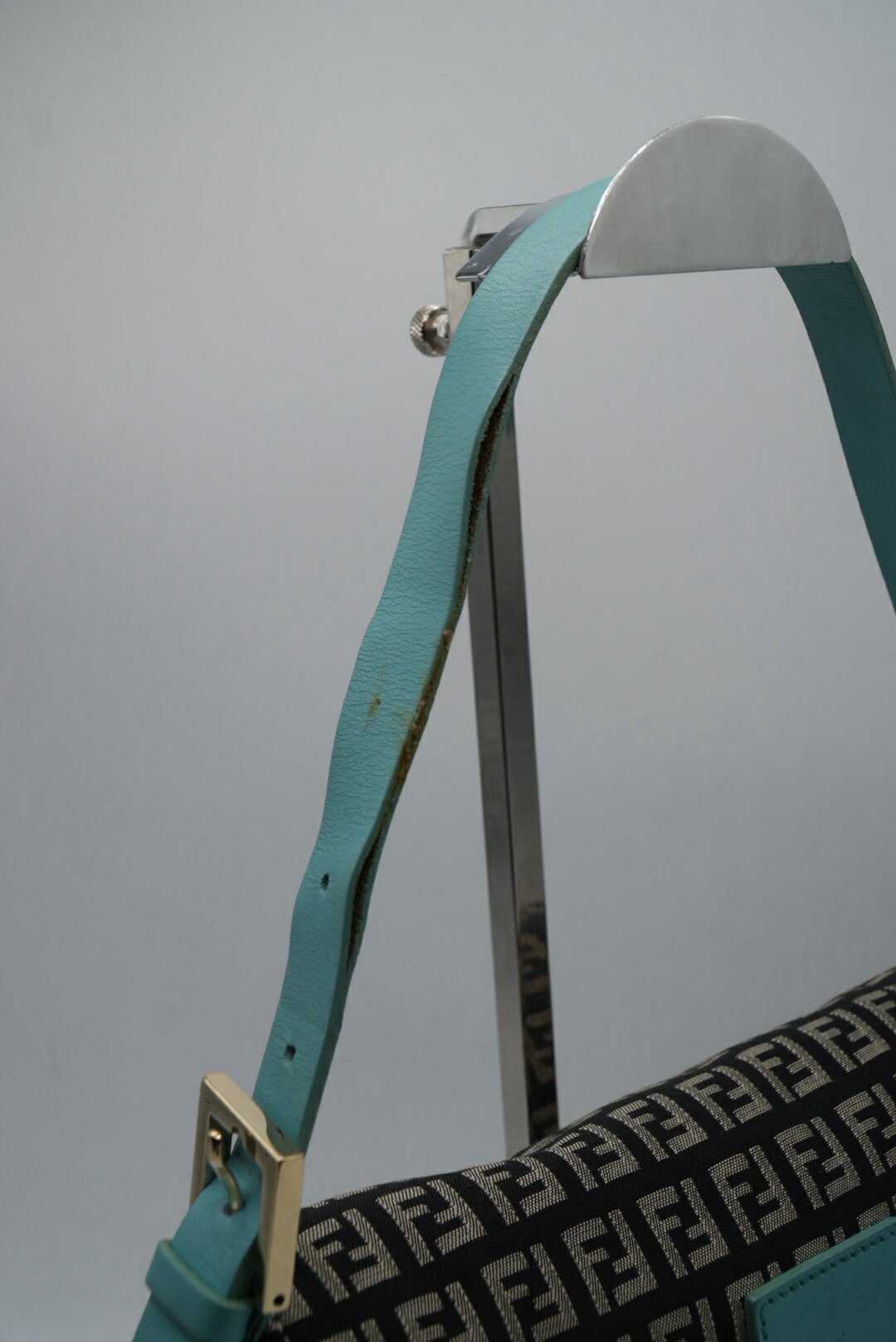 Fendi Zucchino Canvas Mamma Baguette Bag