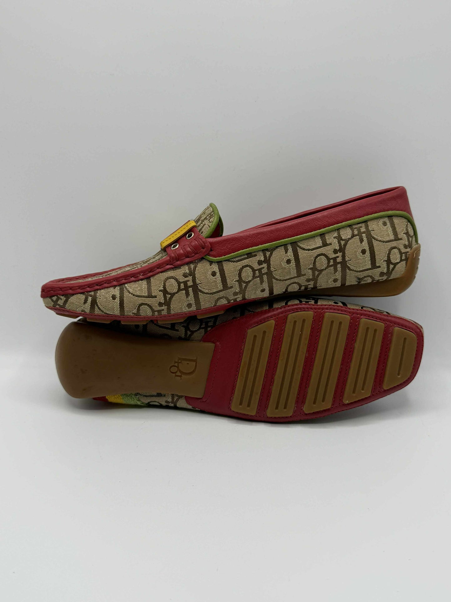 Christian Dior By John Galliano Rasta Driving Shoes Loafers