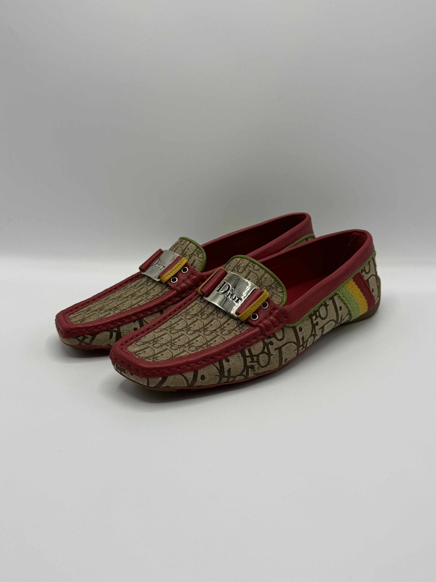 Christian Dior By John Galliano Rasta Driving Shoes Loafers