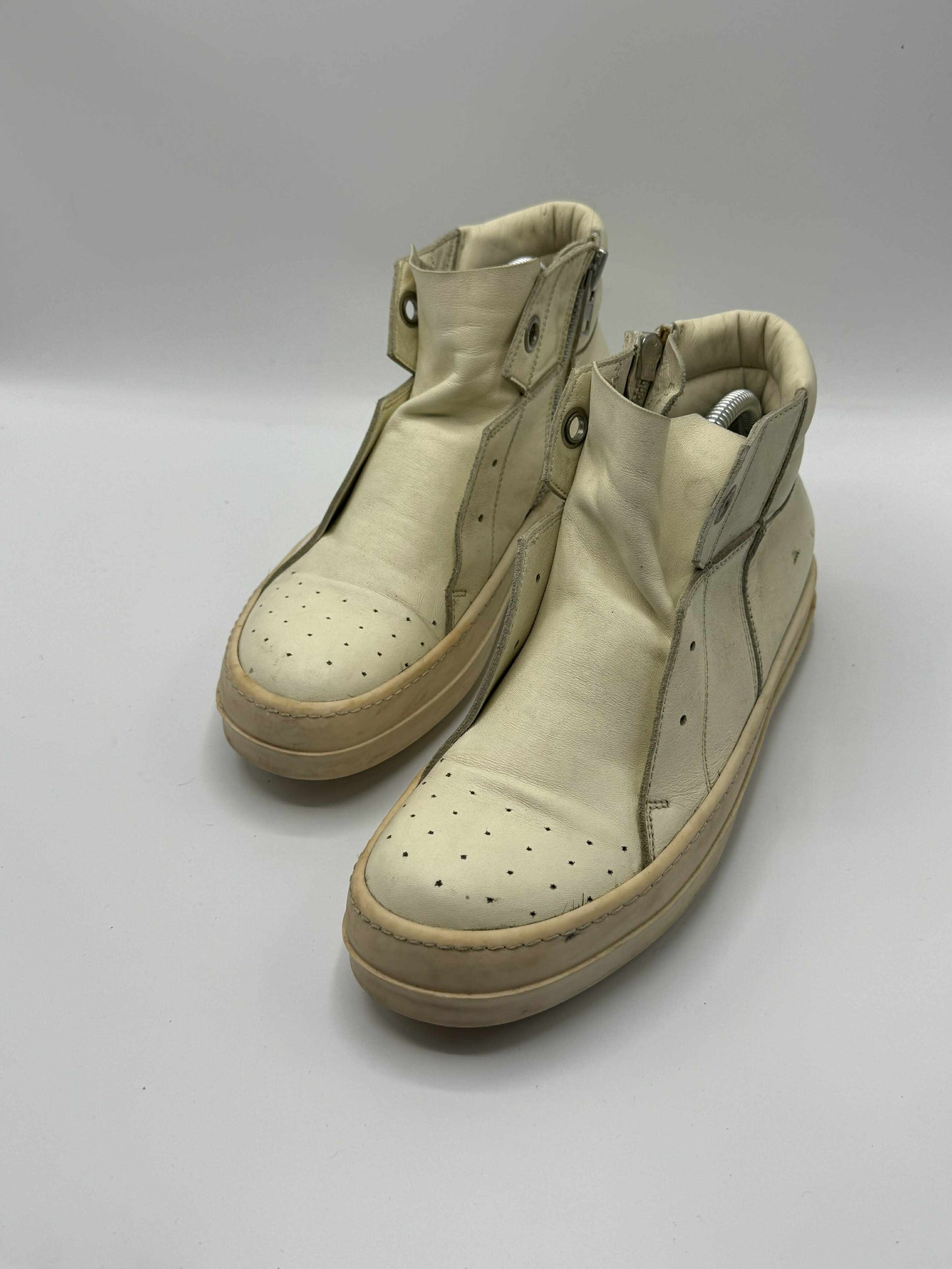 Rick Owens Island Dunks Laceless Mid-Top Sneakers