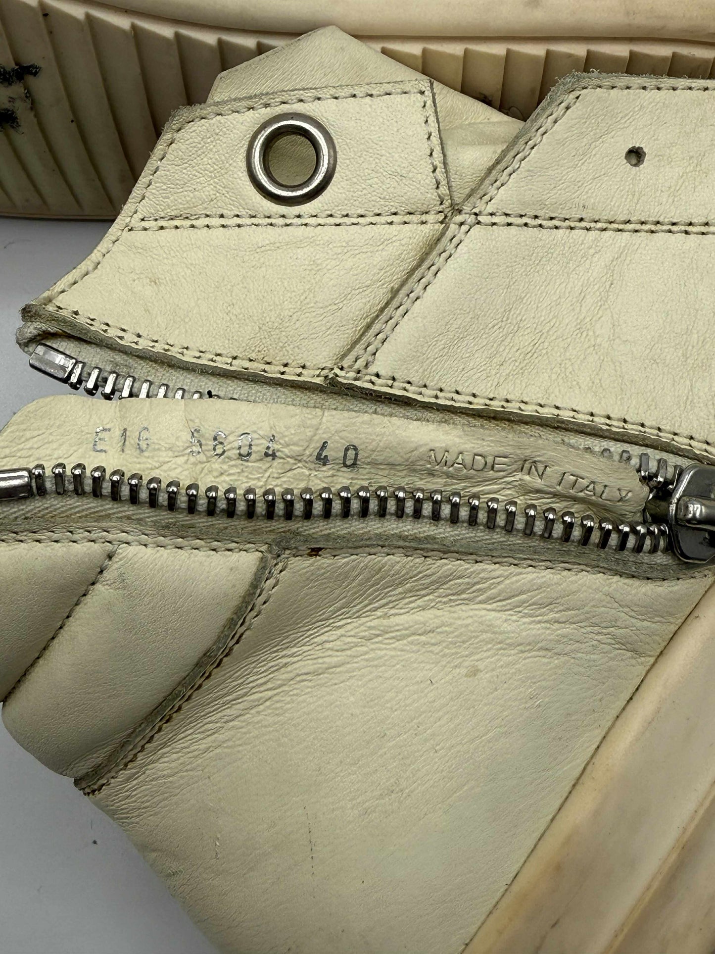 Rick Owens Island Dunks Laceless Mid-Top Sneakers