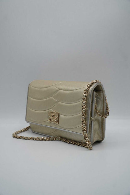 Timeless Chanel Pagoda Flap Square Mini Bag Quilted Leather