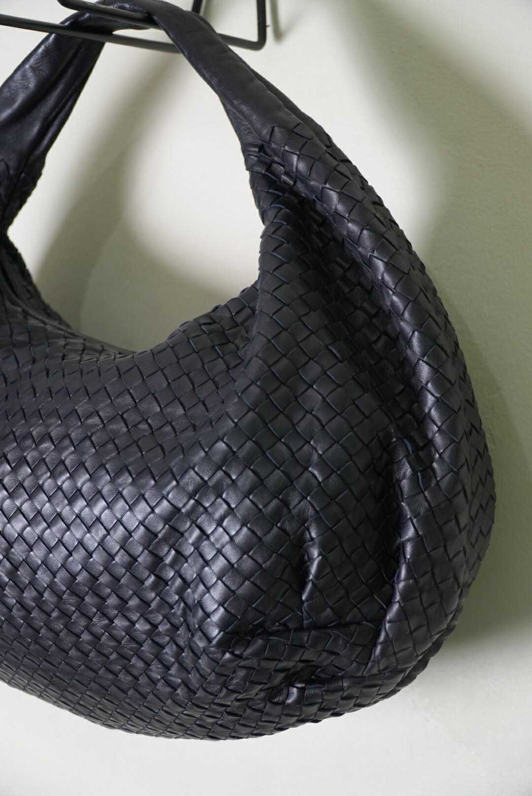Bottega Veneta Belly Hobo Bag Intrecciato Black Leather