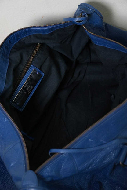 Balenciaga Ocean Lambskin Leather Motorcycle Work Bag