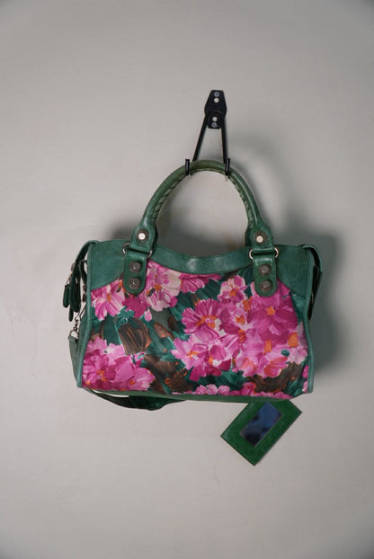 Balenciaga Motocross Giant 21 Floral City Bag