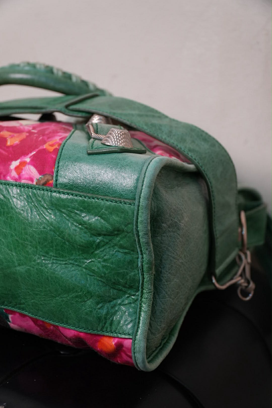 Balenciaga Motocross Giant 21 Floral City Bag