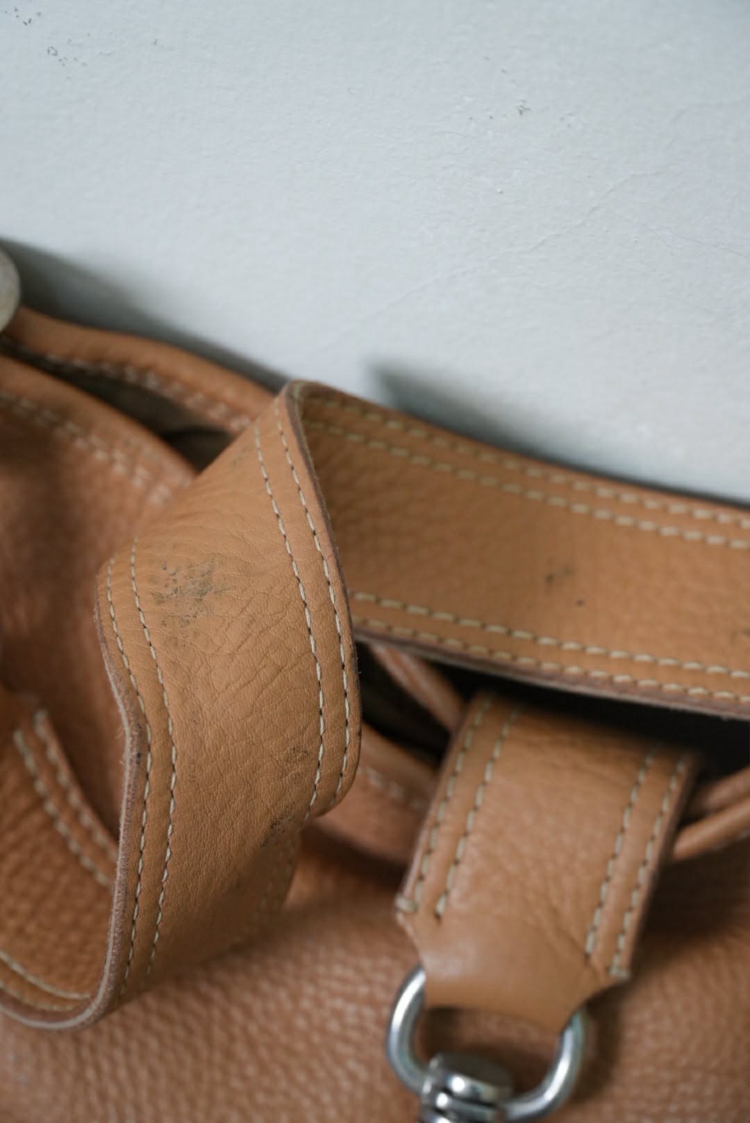 Miu Miu Prada Brown Grained Leather Hobo Shoulder Bag